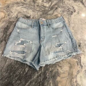 Abercrombie Kids High Rise Denim Shorts Size 15/16